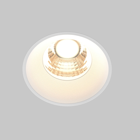 Встраиваемый светодиодный светильник Maytoni Round DL058-7W3K-TRS-W