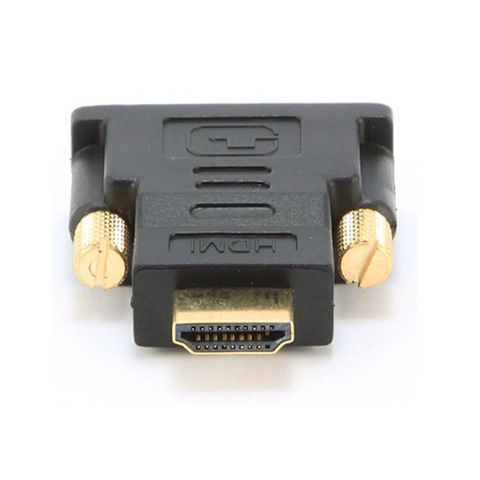 Переходник HDMI <-> DVI Cablexpert A-HDMI-DVI-1, 19M/19M, золотые разъемы, пакет, черный