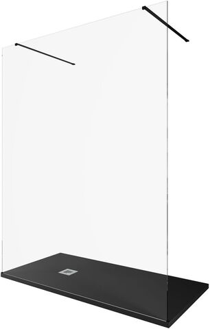 Allen Brau Infinity 3.21057.BBA Душевая перегородка, цвет: чёрный