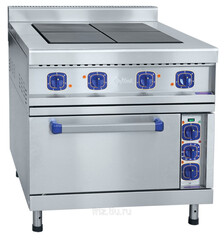 Плита электрическая четырехконфорочная с жарочным шкафом Abat ЭПК-48ЖШ-К-2/1