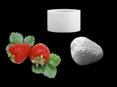 Силиконовый молд Клубника большая ( лежит)