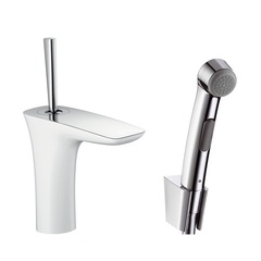 Смеситель для раковины с гигиеническим душем с цепочкой Hansgrohe PuraVida 15275400 фото