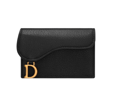 Держатель карты с клапаном Dior черный