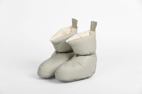 Сапожки-носочки пуховые German Grass Comfort Socks Travel Grass Grey светло-серые