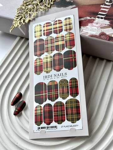 Пленки для маникюра IBDI NAILS 27 PLAID MAJESTY