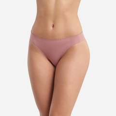 Трусы женские танга 2 шт. в упаковке DIM 0DFR_Розовый/Бордовый