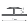 Стыковочный профиль для декоративных панелей ПВХ 4 мм