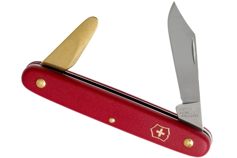 Нож складной садовый Victorinox Budding Knife 2, 100 mm, Red (3.9110.B1)