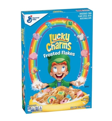 Сухой завтрак Lucky Charms Frosted Flakes Marshmallow