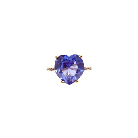 Sex in the City Ring - Gold Sapphire