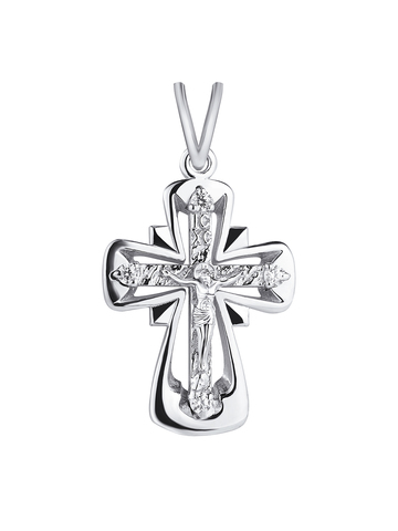 Крестик православный из серебра