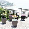 Стол пластиковый мини-бар Tagliamento Nova Cool Bar, белый, тортора