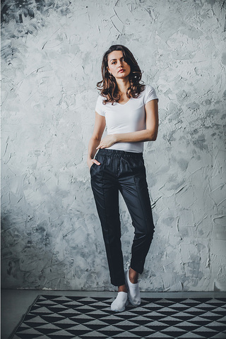 Брюки женские м535 toray стретч черный55