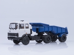 MAZ-5432 with semitrailer MAZ-5232V gray-blue AutoHistory 1:43