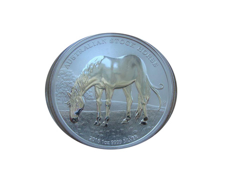 Австралия 1 доллар 2016 Австралийская пастушья лошадь СЕРЕБРО