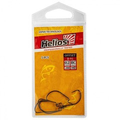 Крючок офсетный Helios B-91 №02 цвет BC (5 шт) HS-B-91-02
