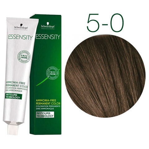 Schwarzkopf Professional Essensity 5-0 (Cветлый коричневый натуральный) - Безаммиачный краситель для волос