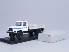 GAZ-3308 4x4 engine ZMZ-513 board with awning Police Start Scale Models (SSM) 1:43