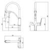 Lemark LM3074C-White Смеситель для кухни с гибким изливом, с подключением к фильтру питьевой воды, 2 режима, высота излива 21 см, длина 23 см, латунь/хром/белый