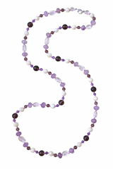 бусы Лидия из перламутра и кварца