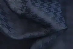 Ткань подкладочная Жаккард, шир. 145 см, 80 гр/м2, 100% п/э, т.синий