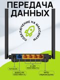 Wi-Fi роутер TP-Link Archer C64 маршрутизатор/ Гигабитный интернет-центр с двухдиапазонным Mesh Wi-Fi AC1200, 4-портовым Smart-коммутатором и переключателем режима роутер/ретранслятор