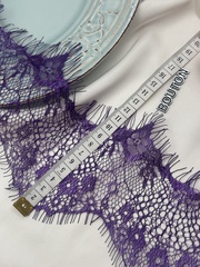 Кружево фиолетовое 10-13 см купон ~ 3 м
