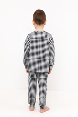 пижама  для мальчика  К 1581/речной перламутр,маленькая клетка