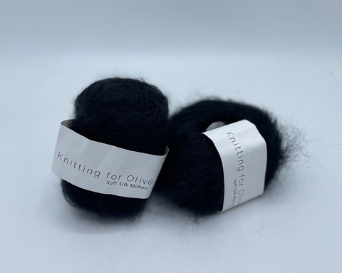 Knitting for Olive, Soft silk mohair, 225м/25г, 70% Супер кид мохер 30% Шелк, Черный, 37013