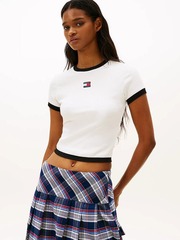 Футболка женская TOMMY JEANS SLIM SH BADGE SS RIB EXT