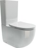 Ceramica Nova Metropol CN4001 Напольный пристенный унитаз с бачком с ультра тонким сидением с функцией плавного закрытия, цвет: белый