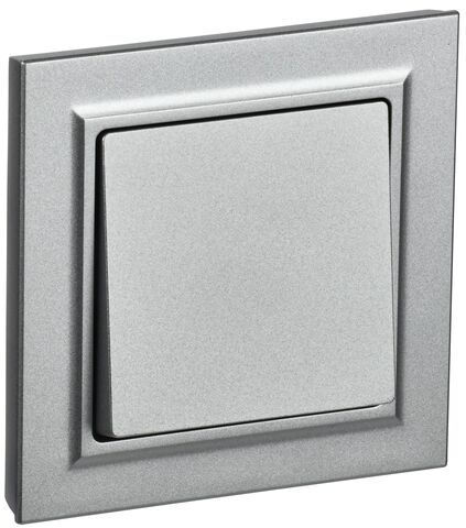 BRITE Выключ. 1-кл. 10А в сб. ВСР10-1-0-БрА алюм. IEK