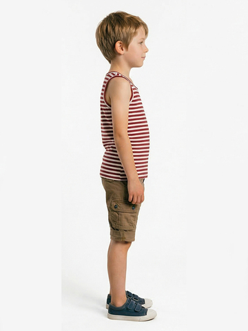 Тельняшка-майка детская х/б краповая