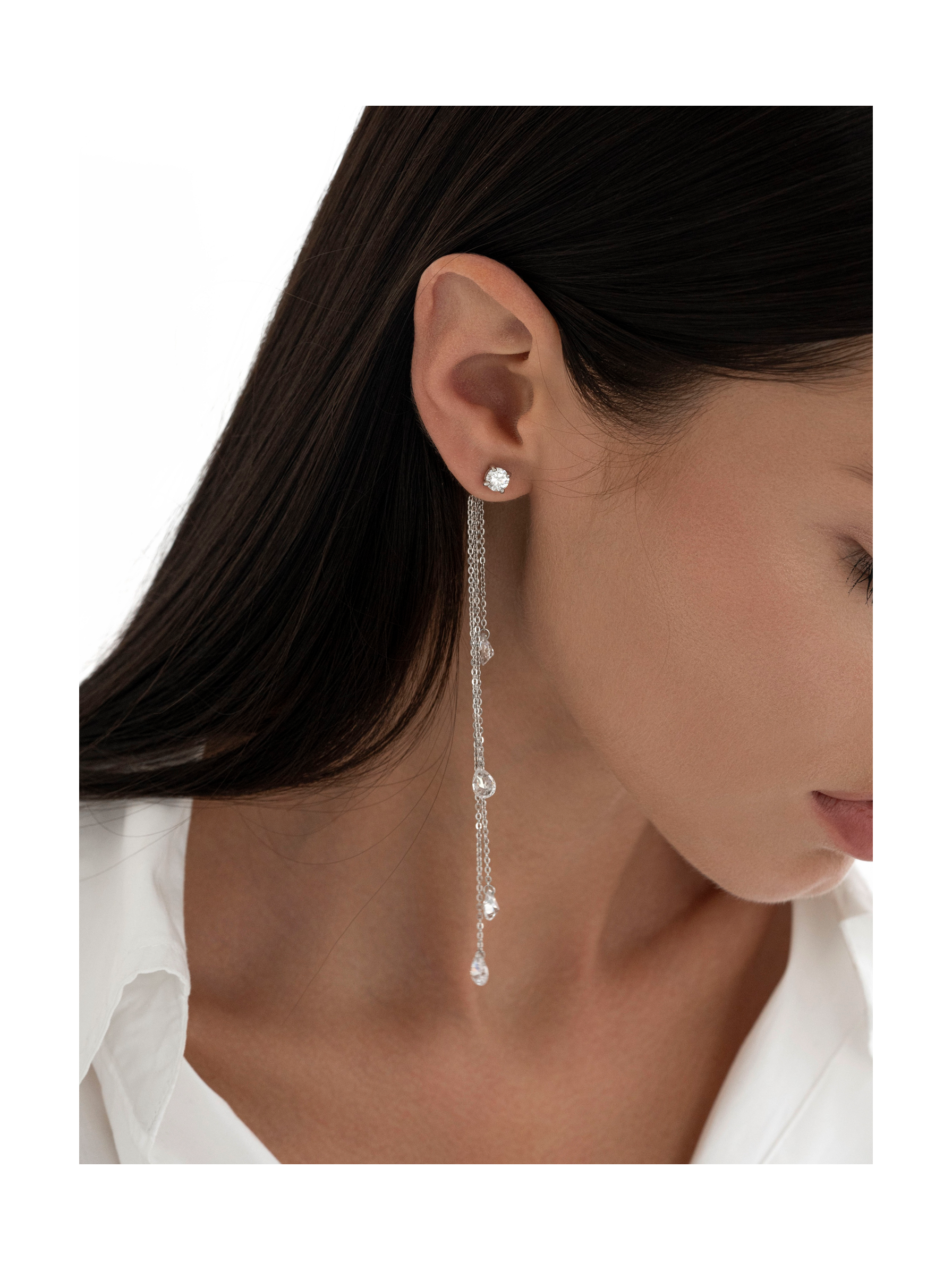 Серьги Ледяной дождь