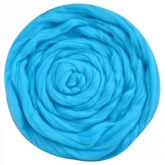 Шерсть для валяния "ТРО", гребенная лента, полутонкая шерсть, 100г, венерин башмачок