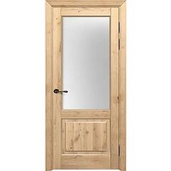 Купить Межкомнатная дверь массив дуба Порталини 2 остекление 1