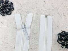 Молния спираль, Т5, L 85 см, белый
