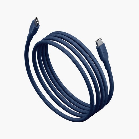 Кабель Energea Flow 60, USB-C to USB-C, 60W 1.5M, Синий | Blue