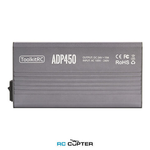 Блок питания ToolkitRC ADP450, вход 100/240В, выход 24В 19А 450Вт для зарядного устройства