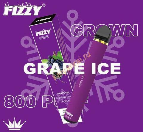 Fizzy Crown 800 затяжек - Виноград Лед