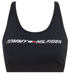 Бюстгальтер спортивный Tommy Hilfiger Mid Intensity Graphic Racer Bra - black