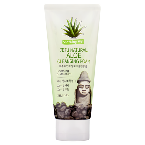 Welcos Jeju Пенка для умывания Jeju Natural Aloe Cleansing Foam