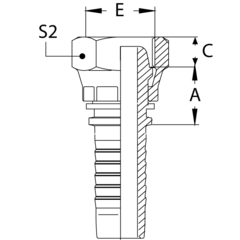 Фитинг DN 10 DK (Г) 22x1.5 накидная гайка POWERMASTER