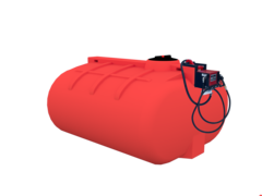 Мобильная Мини АЗС PT-G5000U 24V Политим 60 л/мин 5000 л.(2480x2170x1310см;красный) - арт.560846