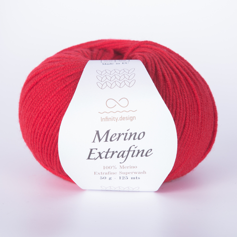 Пряжа Infinity Merino Extrafine  4219 красный