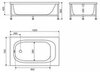 BelBagno BB-140-SCR Передняя панель для акриловой ванны 1385x550