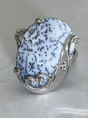 Агат П (кольцо из серебра)