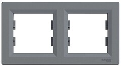 РАМКА ГОРИЗОНТАЛЬНАЯ С/У 2-ПОСТА СТАЛЬ ASFORA /SCHNEIDER/