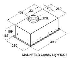 Вытяжка Maunfeld CROSBY LIGHT 5028 White