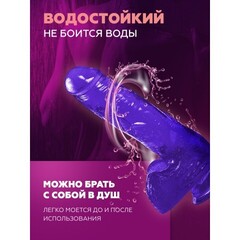 Фаллоимитатор на присоске фиолетовый (15*4 см.)